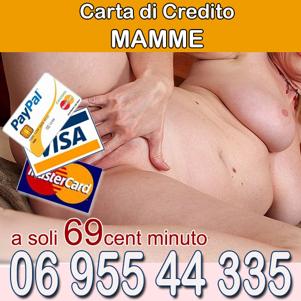 telefono erotico per mamme con carta di credito