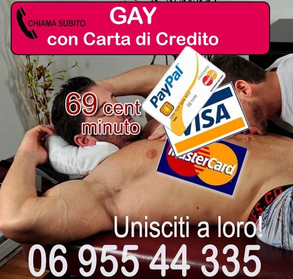 linea erotica gay con carta di credito